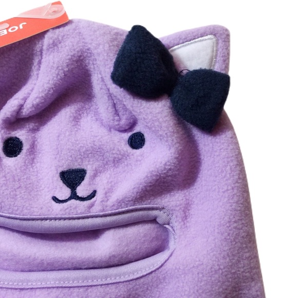NWT Joe Fresh Toddler Purple Fleece Balaclava Hat - Picture 3 of 8